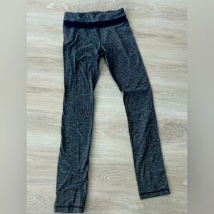 Lululemon leggings. Size 8 Charcoal grey full length athletics Athleisure. Yoga